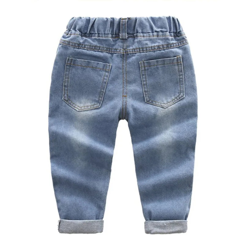 2025 New Summer Baby Boys Clothing Set Kids Cartoon Mickey Mouse T-shirt + Jeans Pants 2Pcs for Children Tracksuits Clothes