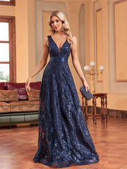 Homecoming Dresses: Blue Evening Dress Women Elegant Cocktail Dress