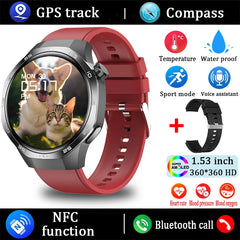 For Huawei Watch GT5 Pro Smart Watch 1.53 Inch HD AMOLED Screen NFC GPS Tracker Bluetooth Call Health Monitoring Watch Men Women