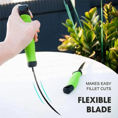Stainless Steel Boning Knife Multifunctional Non-slip Fish Scale Scraper Rubber