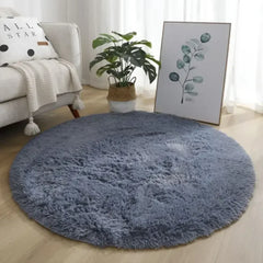 Living Room Rugs Aesthetic Bedroom Round Carpet Decoration Furry Comfort Carpet
