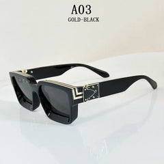 Millionaire Square Sunglasses For Men Retro Sunscreen Sunglasses Women