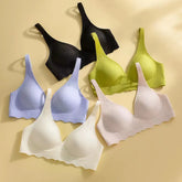 Seamless Women's Bra Small Chest Big Hollow Design Underwear Support