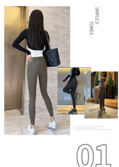 Spring Seamless Shark Leggings Women Multicolor Thin High Waist