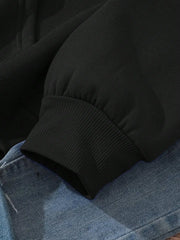 Focus On The Cood Funny Letter Graphic Print Hoodie Women's Fleece Soft Sweatshirt