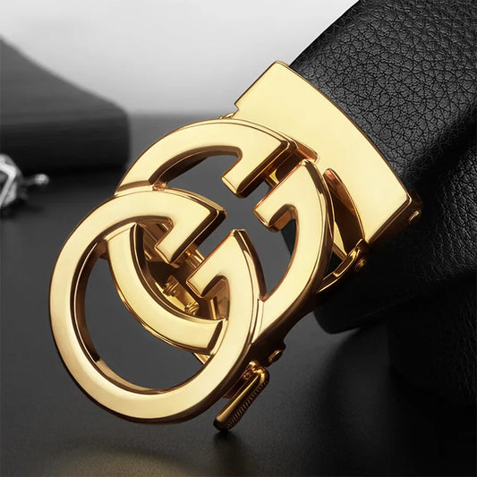 Luxury Brand Famous Genuine Leather Male Belts Business Men Belts for Pants Jeans Strap High Quality Designers Double G Buckle