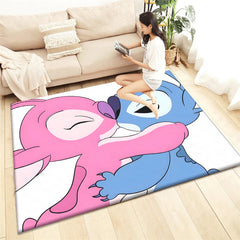 Stitch HD Printed Carpet Living Room Home Decor Sofa Table Rug Anti Slip Chair Cushion