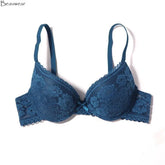 Small Chest Size Women Bra Thin Cup Mold Soft Cotton Brassiere Hollow Out Lace
