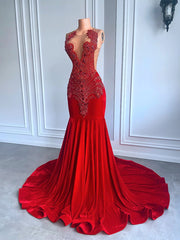 Homecoming Dresses: Prom Dresses Sparkly Beaded Diamond Mermaid