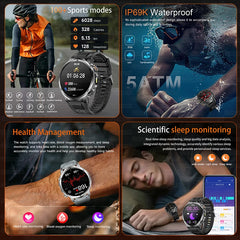 2026 New T-REX3 Outdoor Smart Watch 1.85inch AMOLED 1000mAh Large Battery 5ATM Waterproof Voice Call Sports Men Fitness Bracelet