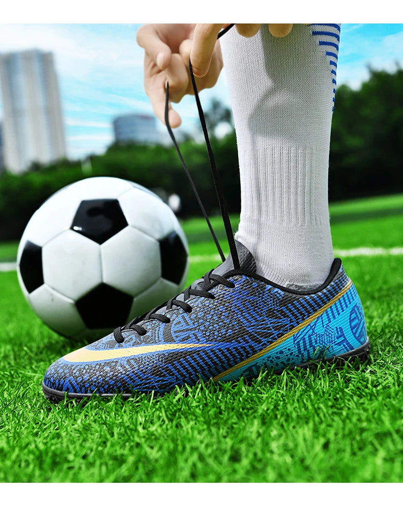Original Soccer Men Shoes Non-Slip Turf Soccer Cleats FG/TF Training Football Shoes