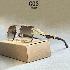 Sunglasses For Men Vintage Designer Rimless Sunglasses Women