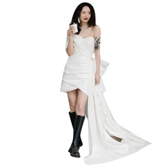 White Bridesmaid Dresses: Sheath Short Wedding Dresses For Women Boat Neck Backless