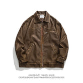 American Vintage Washed Leather Jacket for Men's Autumn Niche High-end Motorcycle