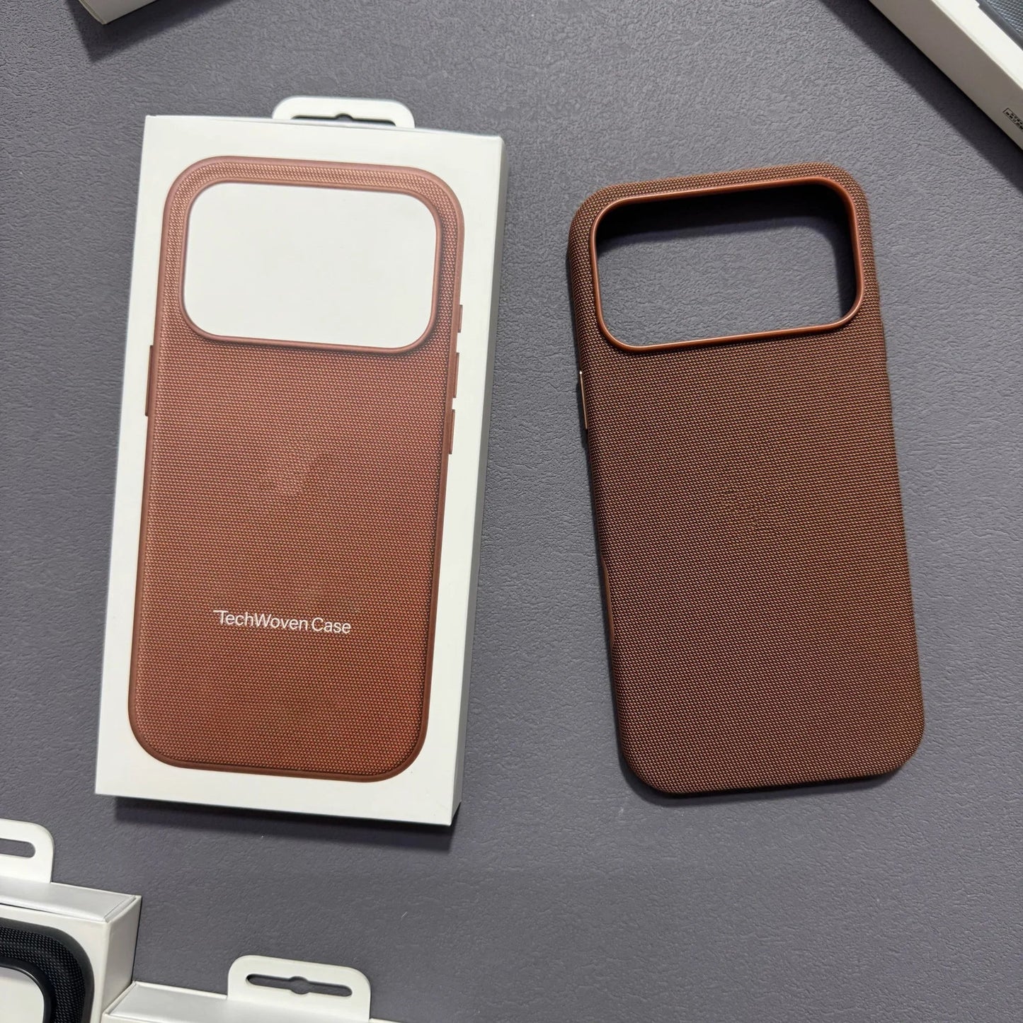 Camera Touch Button Magnetic Case for iPhone 17 Air Pro Max Tech Woven Slim Anti-Drop Protective Cover