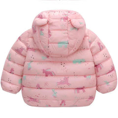 2023 Baby Girls Jackets For Kids Cartoon Bear Zipper Coats