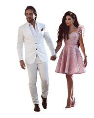 Homecoming Dresses: Pink Beaded Evening Dresses For Women