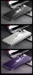 Case For iPhone 16 15 Pro Max Case Crystal Transparent PC Anti-Yellow Lens Protection Cover For iPhone 16 Pro Max Case