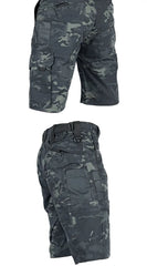 Men Cargo Shorts Quick Dry Tactical Short Pants Multi-Pocket Shorts Men's