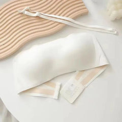Women Tube Strapless Bra Chest Wrap Bandeau Seamless Breathable Underwear