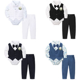 Baby Boy Baptism Outfit Infant First Easter Church Christening Suit Set Toddler Formal Wedding Birthday Party Gift Clothes
