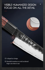 1PC-5PC Kitchen Knife Set Chef Utility Stainless Steel 3 Layers Composite