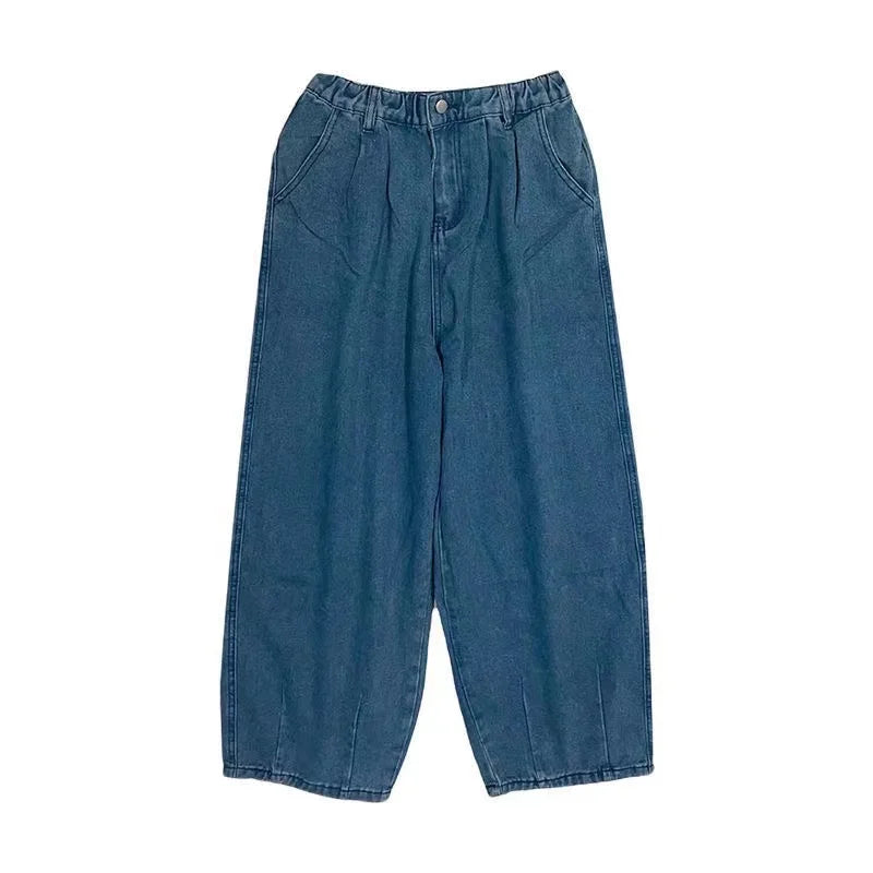 Baggy Jeans Trousers Male Denim Pants Black Wide Leg Pants Men's Jeans