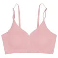 Laser Cut Seamless Wireless Push Up Bra Basic Crop Top Por Mayor Padded