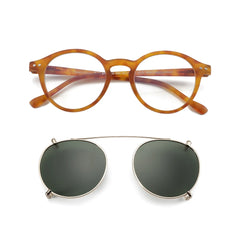 Steampunk Style Glasses (Anti Blue Light Blocking Eyewear) + Clip Lenses