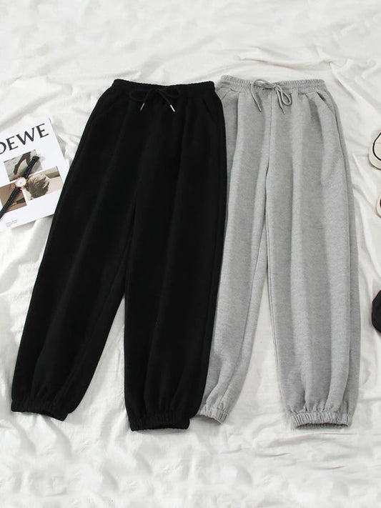JMPRS Gray women Sweatpants Autumn New Baggy Fashion Oversize Sports Pants Black winter thick Joggers Streetwear Trousers
