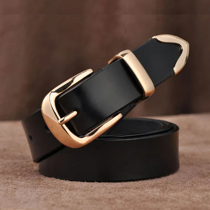 MEDYLA Women's Strap Casual All Match Women Brief Genuine Leather Belt Women Strap Pure Color Belts Top Quality Jeans Belt L27