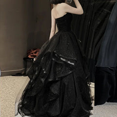 Homecoming Dresses: Wedding Party Dresses Strapless Tiered Draped Prom