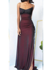 Homecoming Dresses: Straps Mermaid Prom Gown Evening Dresses For Women