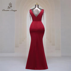 Homecoming Dresses: Party dress for women Long Prom Dress Soft Satin shoulder