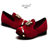 Luxury Business Oxford Leather Shoes Men Breathable Velvet Formal Shoes