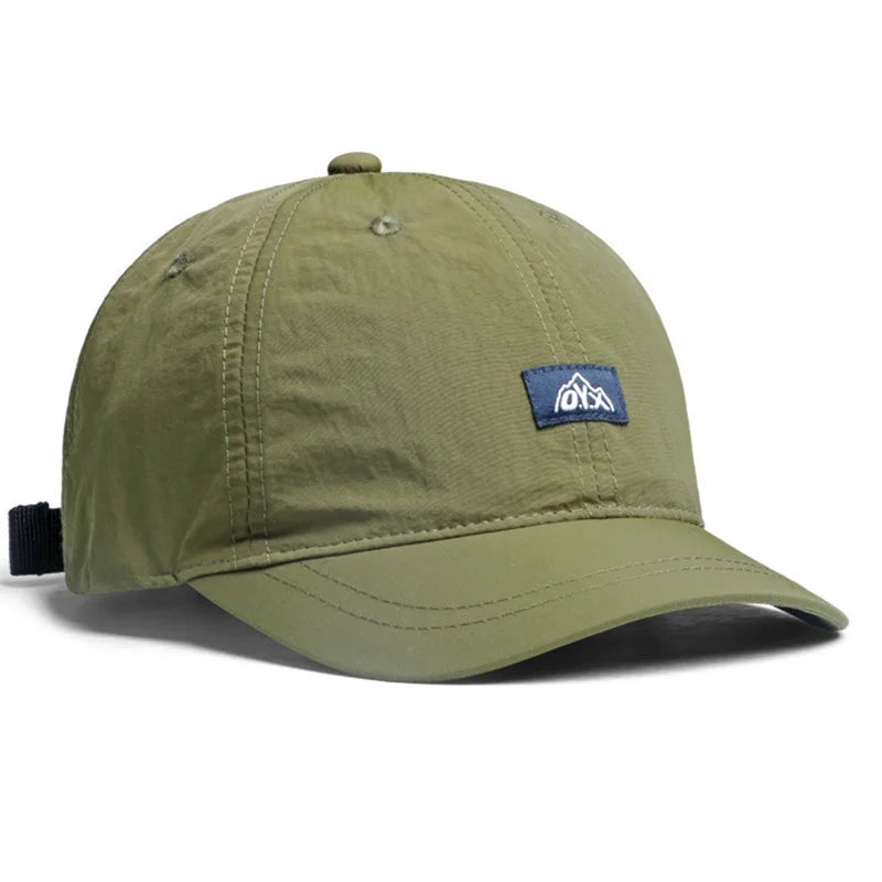 Quick-Dry Baseball Caps - Breathable, Adjustable, Soft Top, Short Brim,Outdoor Fashion Headwear for Sports, Daily Life, and Trav