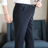 Men Business Social Suit Pant 2024 Spring Formal Slim Wedding Trouser Mens Brand Fashion