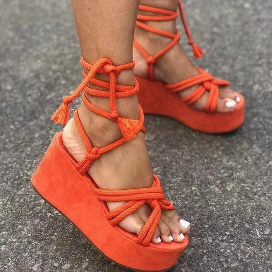 Women Wedge Sandals Platform Flip Flops Comfortable Casual Shoes