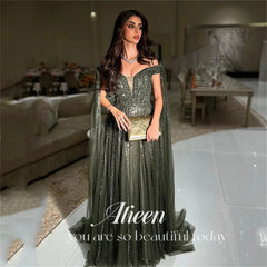 Homecoming Dresses: Grey Bead Embroidery Stripes Luxury Long Party Dresses