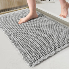 Bathroom Mat Woven Floor Mat Entrance Absorbent Carpet Microfiber Home Toilet