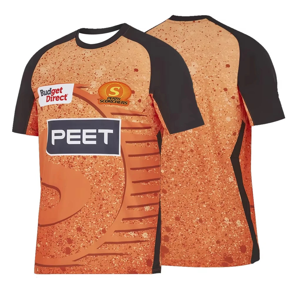 Perth Scorchers 2024_25 Mens Womens Indigenous BBL Jersey Limited Edition T-Shirt Youth Kids The Ashes Cricket Training Tee Tops