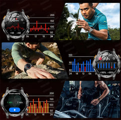 New Men Military Outdoor 1000mAh Battery Smart Watch GPS NFC Watches 3ATM Waterproof Swim 1.7-inch HD Bluetooth Call Smartwatch