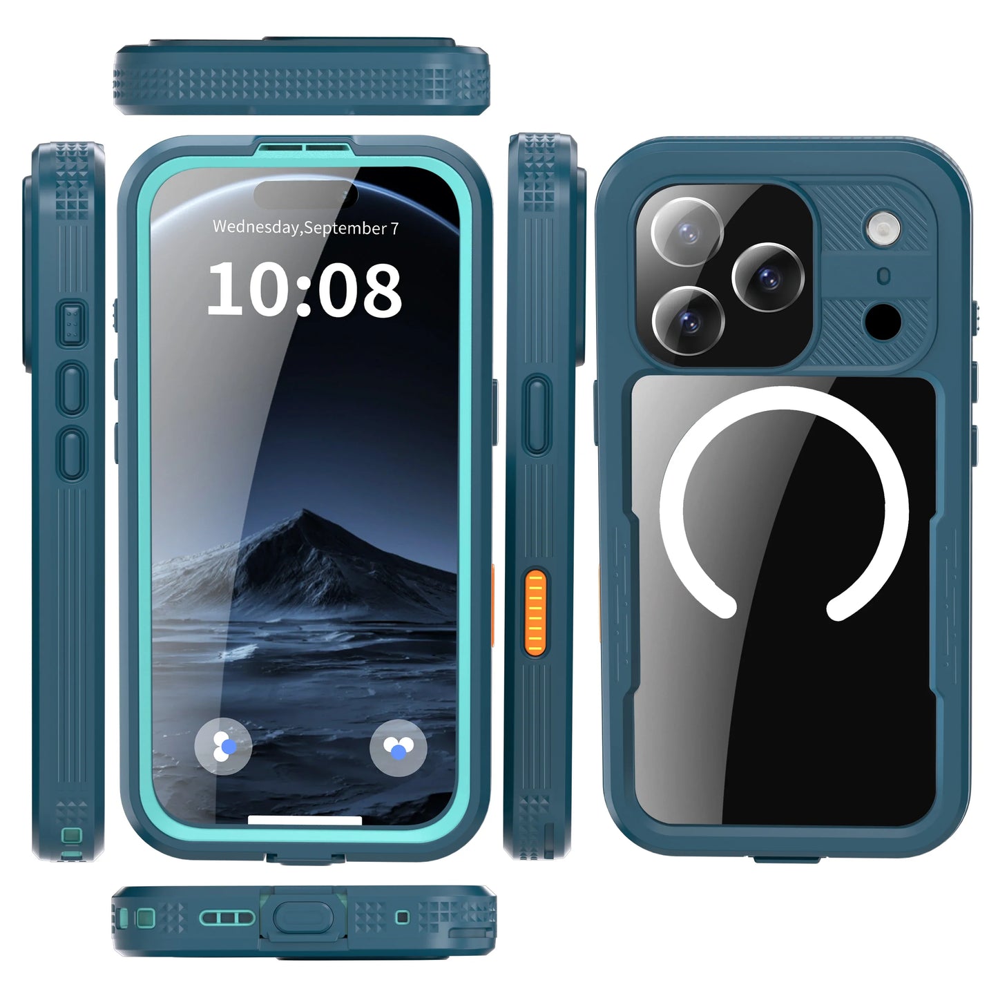 360 Degree Fully Protected Shock, Dust, And Snow Resistant IP68 Waterproof Phone case Suitable for iPhone 17Air 17 Pro max