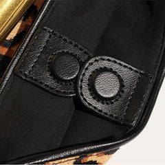 Women's Bags Genuine Horsehide Shoulder Bag Cows Pattern Detachable