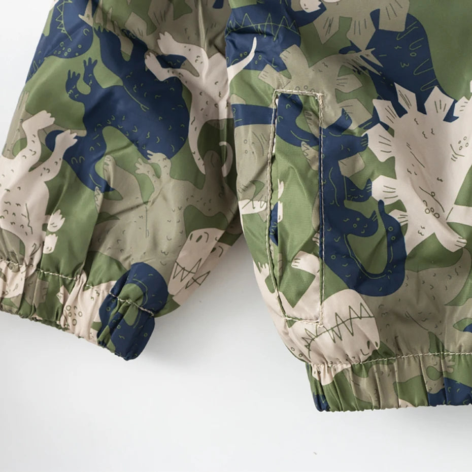 Coat For Boy Dinosaurs Pattern Boy Coat Casual Style Boys Jackets Spring Autumn Clothes Boy