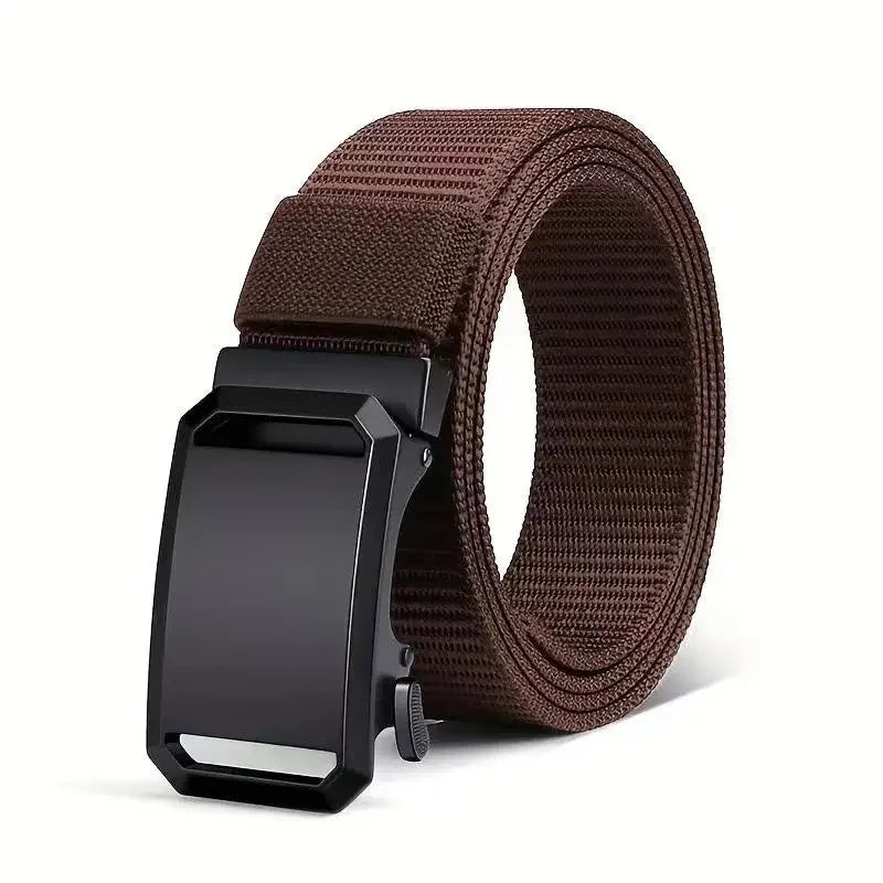 Automatic Buckle Belt Canvas Tactical Workwear Casual Outdoor Military Training Pants Belt Men Fashionable Multifunctional Belt