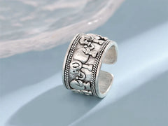 Creative Beautiful Retro Animal 925 Sterling Silver Jewelry Personality Ethnic