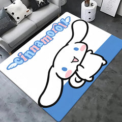 Sanrio Cinnamoroll, Pochacco HD Printed Outdoors Carpet, Living Room Decoration, Sofa