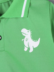 Infant Baby Boy Sets Summer Clothing Casual Sport Suit POLO Shirt + Shorts 2Pcs Set Boys Kids Grey Dinosaur Print Tracksuit