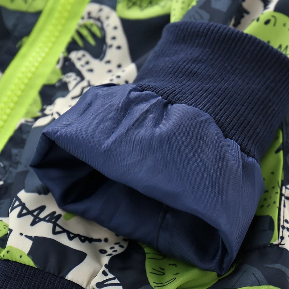 Toddler Boys Jacket Coat Dinosaurs Pattern Boys Coats Spring Autumn Jacket Boy Casual Style Kids Clothing